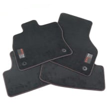 VW Golf 8 velours floor mats GTI Fanfest 2024 4-piece black genuine Volkswagen | 5H1061270B