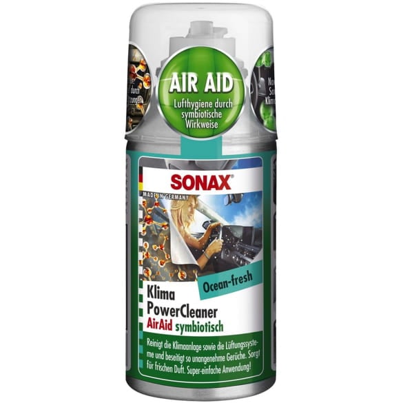 SONAX KlimaPowerCleaner AirAid symbiotic Ocean Fresh Air conditioning cleaner spray can 100 ml