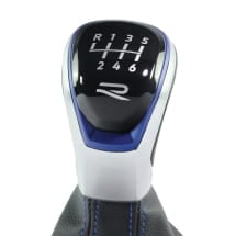 R gear knob lever VW Golf 8 black blue 6-speed Genuine Volkswagen | 5H1711113J OYN