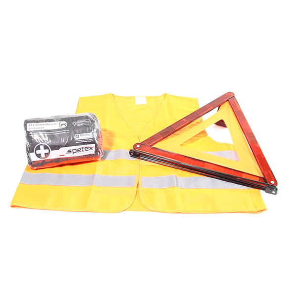 car first aid kit warning vest warning triangle first aid bag