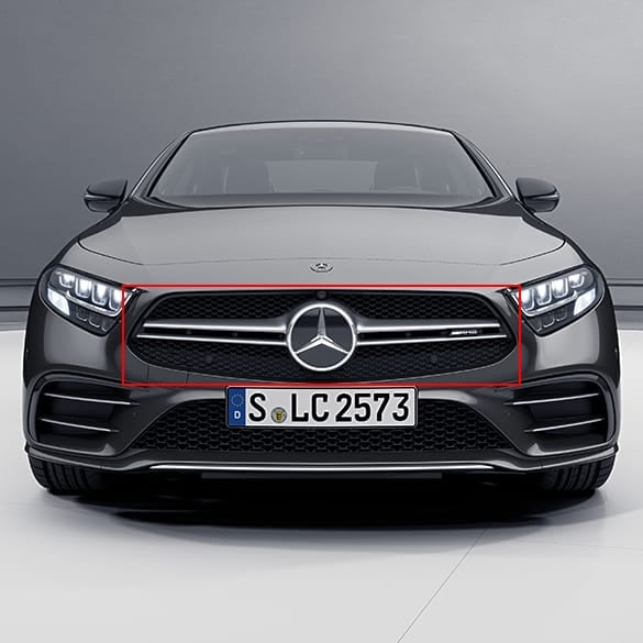 Kühlergrill Gitter Schwarz hochglanz passend für Mercedes CLS C219 W219  nicht AMG 04-08