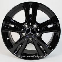 Mercedes-Benz 16 Zoll Felgensatz | CLA-Klasse W117 | 5-Doppelspeichen | schwarz | A24640100007X43-CLA