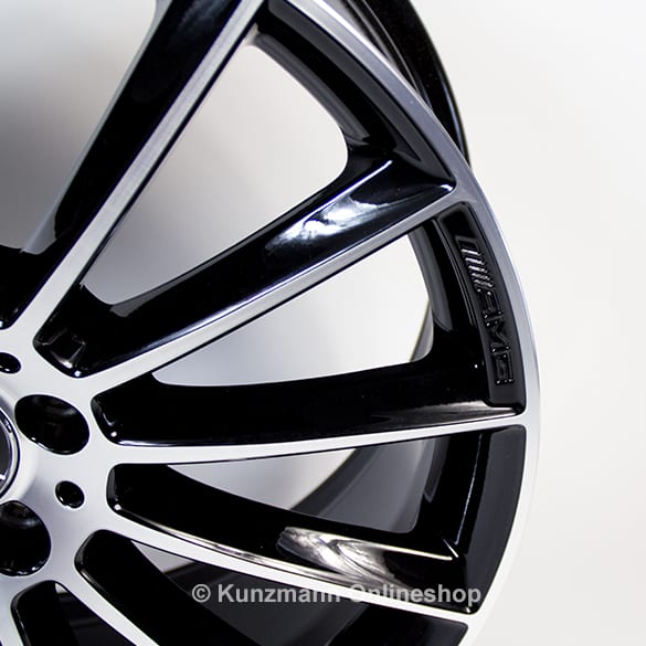 53 AMG 20 Inch Multi Spoke CLS C257 Black Genuine Mercedes Benz Rim Set A2574013200 2000 7X23