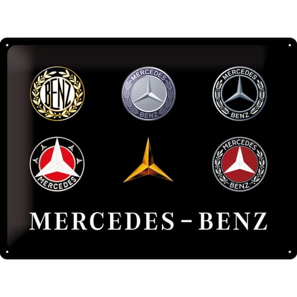 Tin sign Sheet metal sign Vintage Evolution 40x30cm Genuine Mercedes-Benz