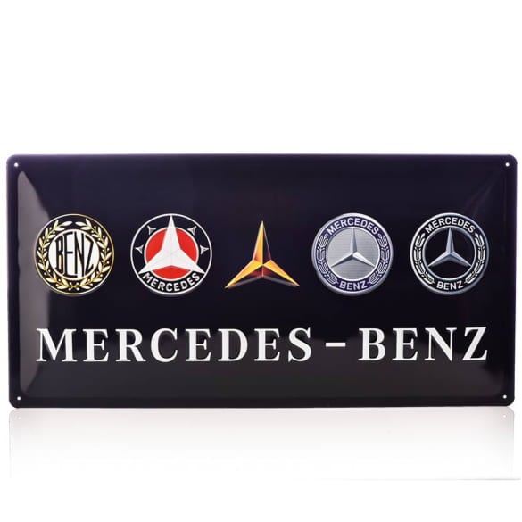 Tin sign Sheet metal sign Vintage Evolution 50x25cm Genuine Mercedes-Benz