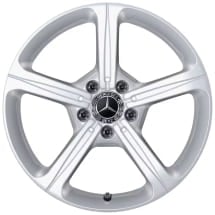 17-inch winter wheels GLB X247 vanadium silver 5-spoke Genuine Mercedes-Benz | Q44030191016A/17A-X247