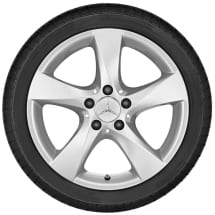 Winter wheels 17 inch V-Class Mopf2 W447 silver Genuine Mercedes-Benz | Q44019111087A-Set