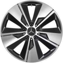 Winter wheels 18 inch V-Class Mopf2 W447 black Genuine Mercedes-Benz | Q44019151024A-Set