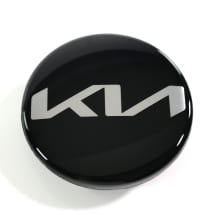 Hub cap set glossy black 47mm new logo genuine KIA | 52960Q2100-Set