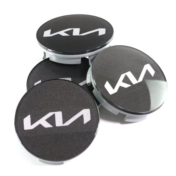 Hub cap set graphite grey 49mm new logo genuine KIA