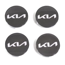 Hub cap set graphite grey 49mm new logo genuine KIA | 66400ADE91GRBO-Set