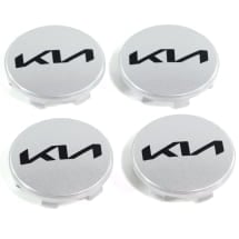 Hub cap set silver 50mm new logo genuine KIA | 66400ADE91SIBR-Set