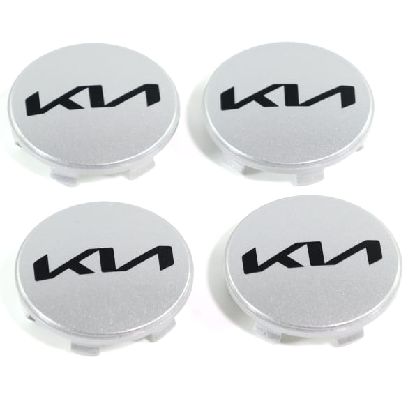 Hub cap set silver 50mm new logo genuine KIA