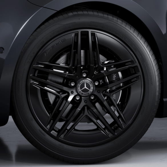 19-inch AMG wheel set V-Class W447 5-twin spokes glossy black Genuine Mercedes-AMG 