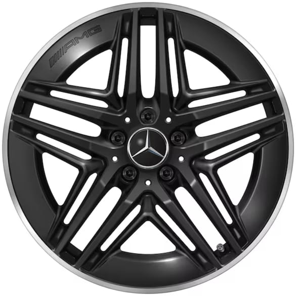 19-inch AMG wheel set V-Class W447 5-twin spokes glossy black Genuine Mercedes-AMG