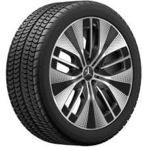 20-inch wheels EQE sedan V295 black multi-spokes Genuine Mercedes-Benz | A2954011700 9Y73-Set