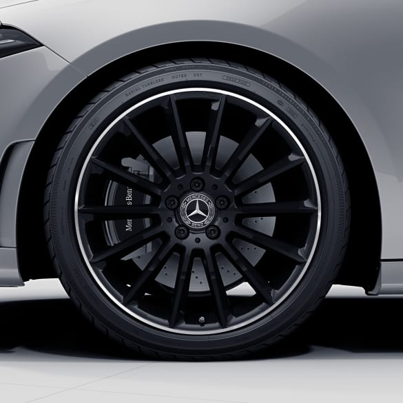 Amg 19 Inch Multi Spoke B Class W247 Genuine Mercedes Benz Rim Set Black Shiny A17740116007x72 247