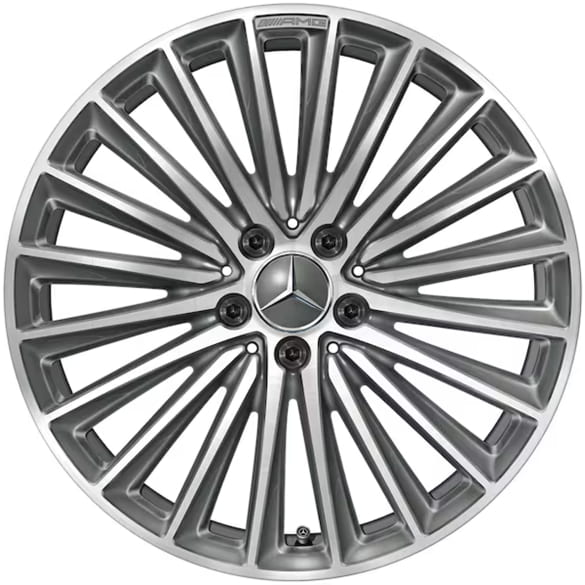 AMG 19-inch rim set C-Class 206 multi-spoke wheel titanium grey high-sheen genuine Mercedes-Benz