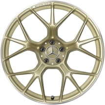 AMG 21 inch forged wheels AMG GT C192 cross spokes Golden | A1924011300/1400 1X71