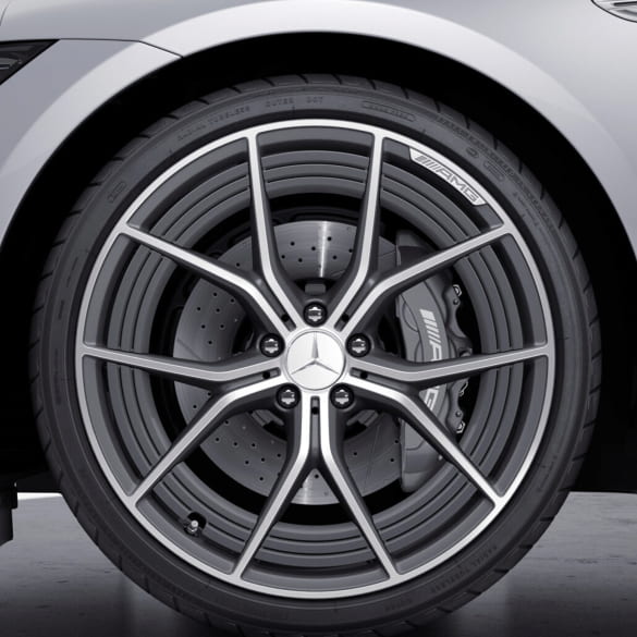 AMG 21 inch wheels cross spokes AMG GT 4-door tantalgrey high-sheen Genuine Mercedes-AMG