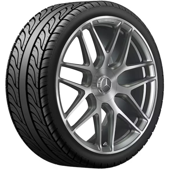 AMG 22-inch forged wheel set GLE C167 coupe cross-spoke titan grey ...