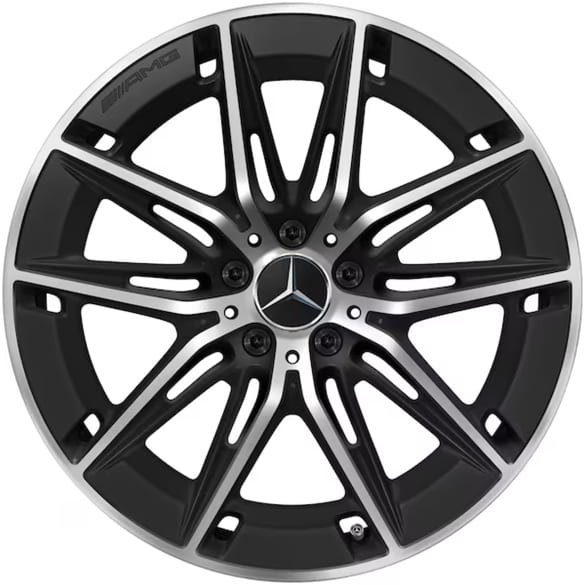 E 53 AMG 20-inch wheels E-Class W214 S214 5-double spokes black matte Genuine Mercedes-AMG