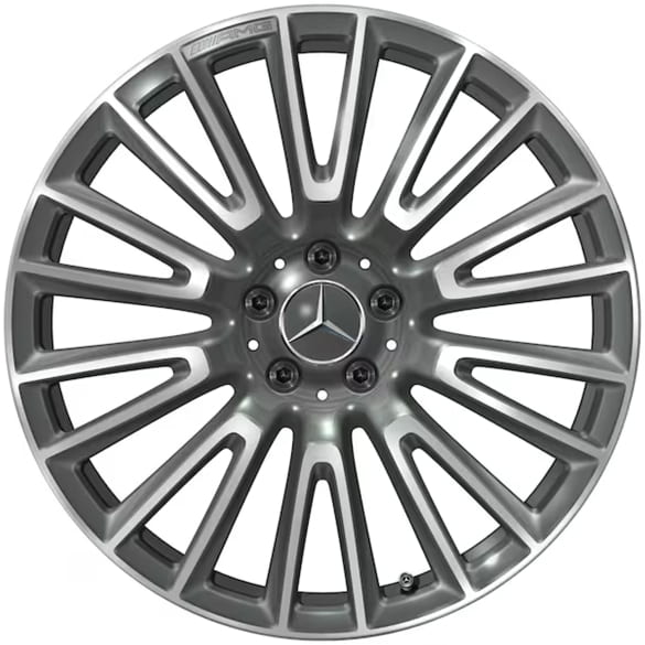 E 53 AMG 20-inch wheels E-Class W214 S214 10-double spokes himalaya grey Genuine Mercedes-AMG