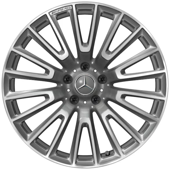 G63 AMG 22-inch forged wheel set G-Class W465 10-double-spokes titan grey Genuine Mercedes-Benz