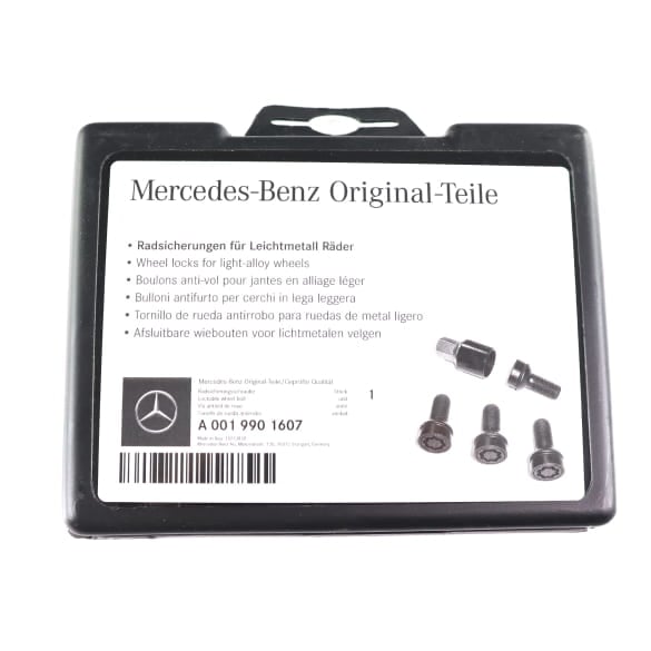 Rim locks black M14 x 1,5 x 27 genuine Mercedes-Benz