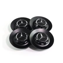 AMG hub caps cover forged wheel AMG GT C190 black matt Original Mercedes-Benz | AMGGT-black-Nabendeckel