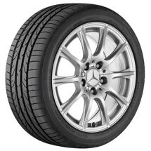 Mercedes-Benz 16 inch set of rims  | C-Class W205 | 10-spoke wheel | vanadium silver  | A20540124007X45-Satz