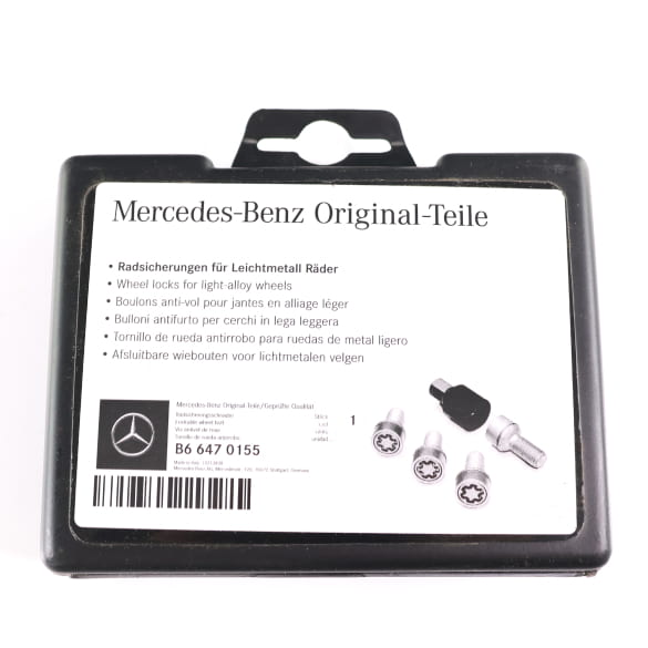 Rim locks silver M14 x 1,5 x 27 genuine Mercedes-Benz
