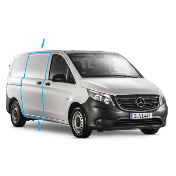 A4477304700 Side door right side Vito W447 Genuine Mercedes-Benz