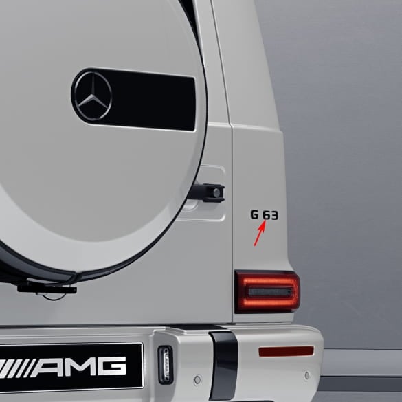 G63 logo sticker black G-Class W465 genuine Mercedes-AMG