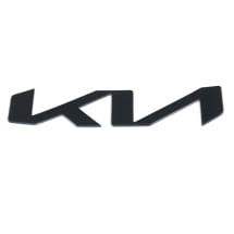 KIA logo lettering black tailgate bonnet front 190mm | KIA-logo-black-190