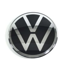 VW logo radiator grille Golf 8 VIII black chrome Genuine Volkswagen | 5H0853601D/-H/-N DPJ