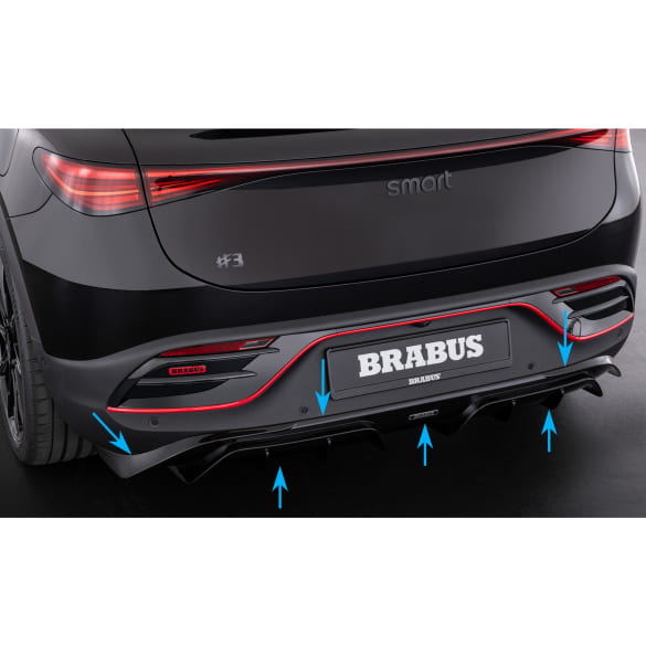 BRABUS rear diffusor smart #3 HC-11