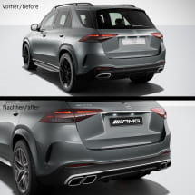 GLE 63 S AMG rear diffusor GLE V167 SUV facelift Genuine Mercedes-AMG | GLE63-V167-FL-Diffusor-K