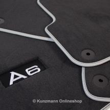 Premium floor mats Audi original (C6) | -Premium-Fussmatten with A6 A6 A6 branding Genuine 