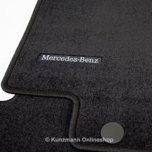 set mats black W169 Velour B66293509 floor Mercedes-Benz | A-Class Original