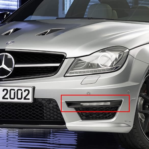 LED day time running light covers black C63 AMG Edition 507 C
