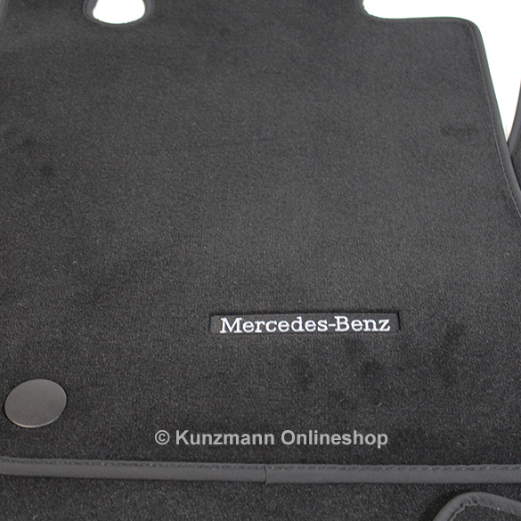 velor floor mats black CClass W205 genuine MercedesBenz A2056800404