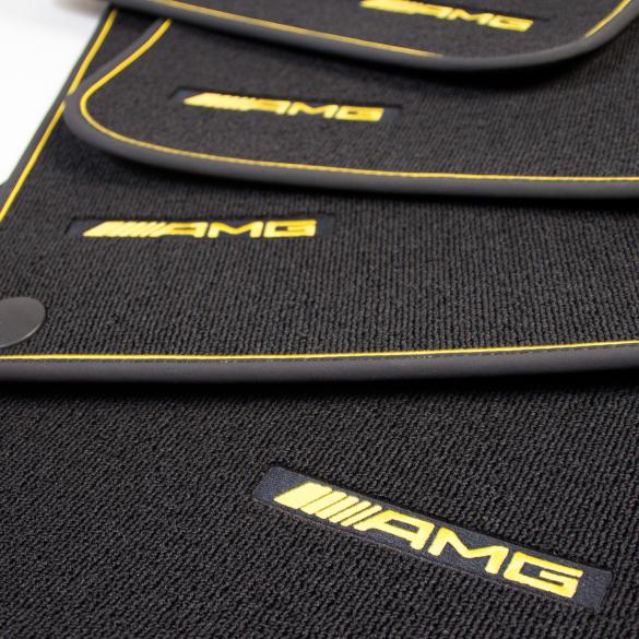 AMG car mats Yellow Night Edition CLA C117 / X117 original Mercedes