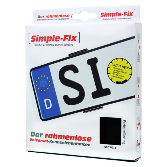 Simple-Fix 2.0 license plate frameless holder