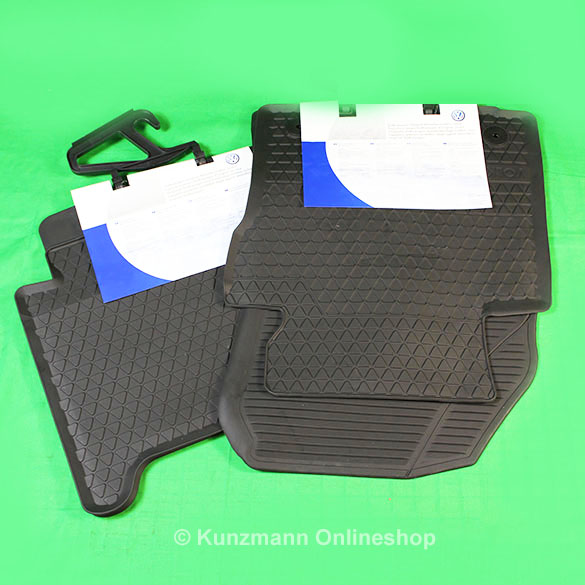 Volkswagen Car Rubber Floor Mats Touran Original Black