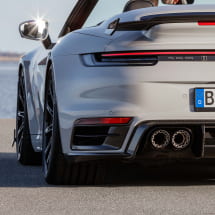 BRABUS Heckschürzen Einsätze Porsche 911 Turbo S Carbon glänzend | 902-410-10