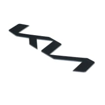 KIA Logo Schriftzug schwarz Heckklappe Motorhaube Front 171mm | KIA-logo-black-171