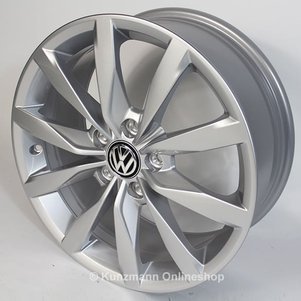 Volkswagen 5 Twin Spoke Alloy Wheel Set 17 Inch Dijon Golf VII 7 Golf7 Dijon 17