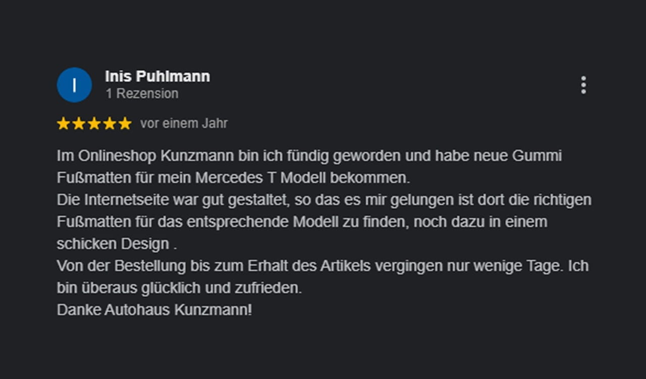 Kunzmann Bewertung