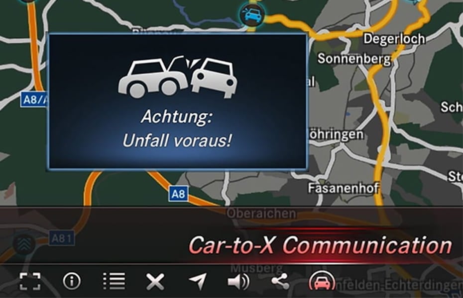 Mercedes-Benz Car-to-X Kommunikation Navigation